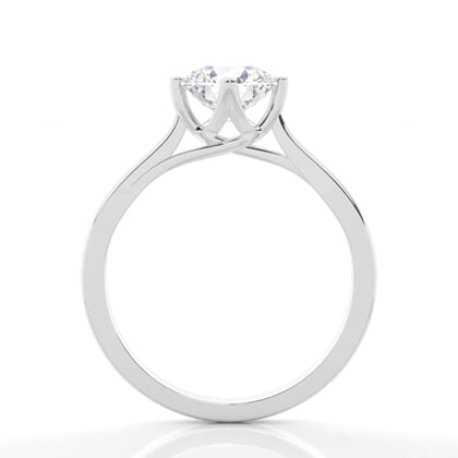 4 Prong Setting Plain Engagement Ring – alternate view