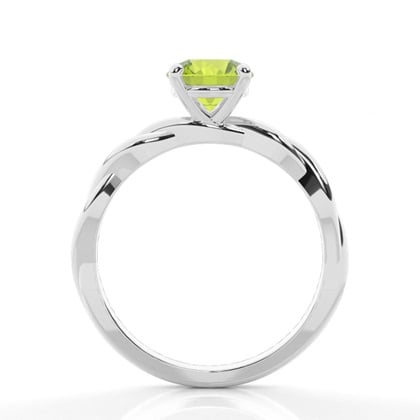Prong Setting Peridot Solitaire Engagement Ring – alternate view