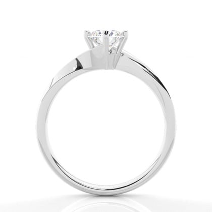 Prong Setting Plain Engagement Ring – alternate view