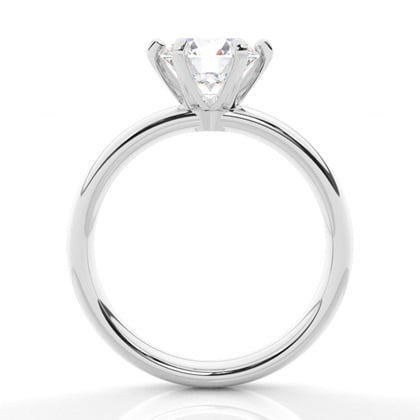 Round Diamond Solitaire Engagement Ring – alternate view