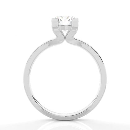 4 Prong Setting Plain Engagement Ring – alternate view