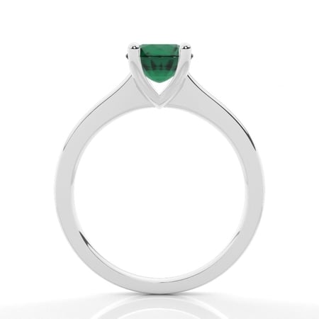 Round Emerald Engagement Ring – alternate view