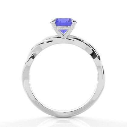 Prong Setting Tanzanite Solitaire Engagement Ring – alternate view