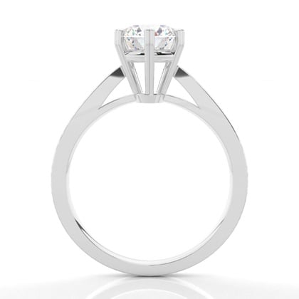6 Prong Setting Thin Engagement Ring – alternate view