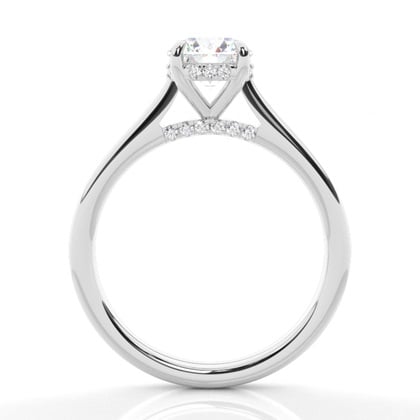 Hidden Halo Diamond Engagement Rings – alternate view