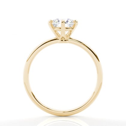 Prong Setting Plain Engagement Ring – alternate view