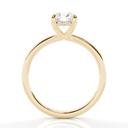 Hidden Halo Diamond Engagement Rings – alternate view