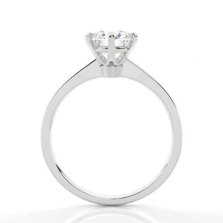 Prong Setting Plain Engagement Ring – alternate view