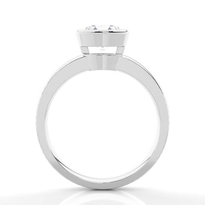 Full Bezel Setting Large Engagement Ring – alternate view