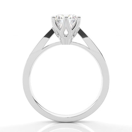 6 Prong Setting Medium Engagement Ring – alternate view