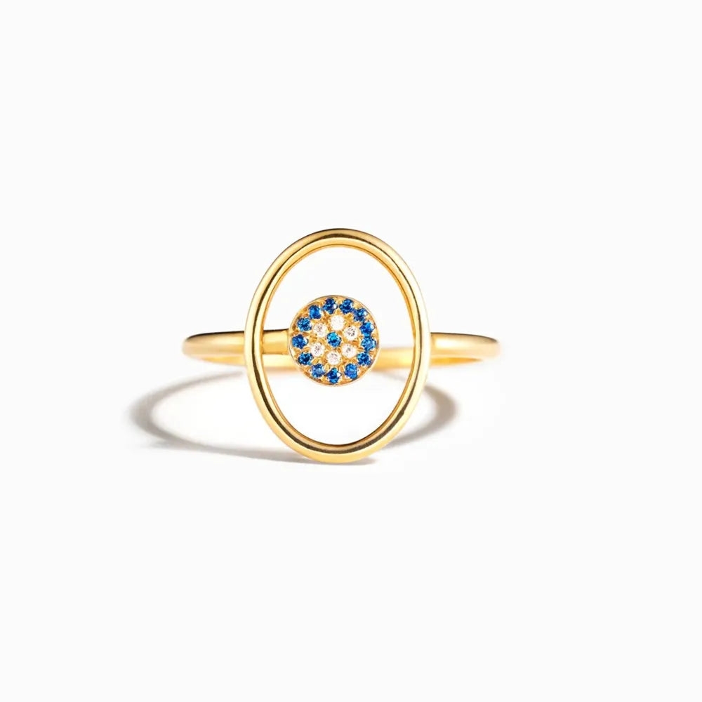 925 Sterling Silver Evil Eye Ring – photo 5 – Avaiya Gems