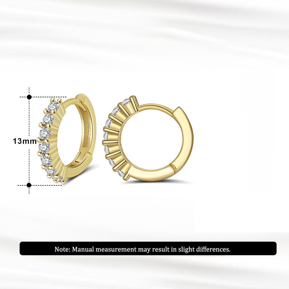 S925 sterling silver earrings with smooth surface earrings – photo 3 – Avaiya Gems