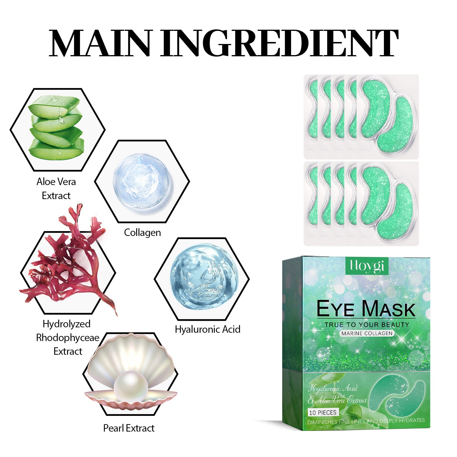 Aloe Vera Eye Gel Patch Reduces Fine Lines Under Eyes, Dark Circles Under Eyes, Firming Eyes, Ant... – photo 5 – Avaiya Gems