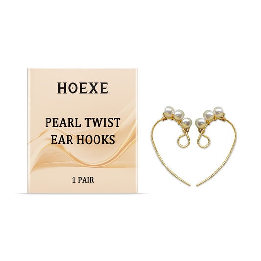 Hoexe Pearl Twist Ear Hook All-In-One Feminine Earclip Earring Twist Pearl Ear Hang – Avaiya Gems