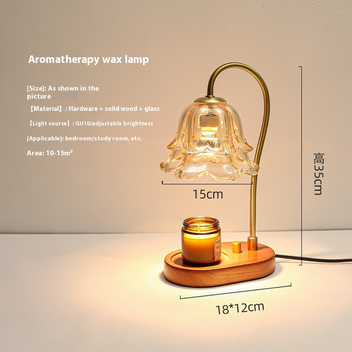 Aromatherapy Candle Lamp – Essential Oil Wax Melt Diffuser &amp; Mood Light