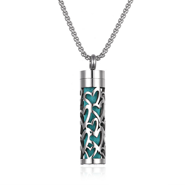 Aromatherapy Scent Keeper Pendant – Wearable Essential Oil Diffuser Necklace
