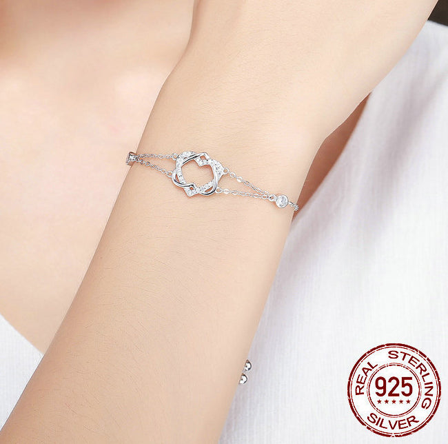 Love pure silver bracelet S925 jewelry – photo 3 – Avaiya Gems