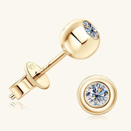 Moissanite 925 Sterling Silver Stud Earrings – photo 8 – Avaiya Gems