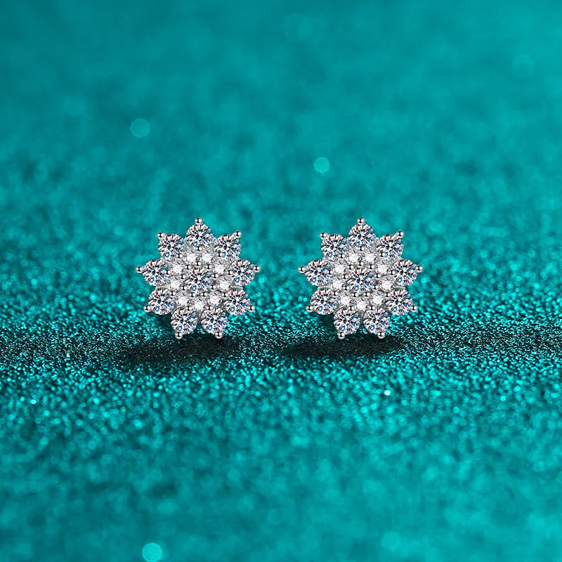 925 Sterling Silver Moissanite Zircon Stud Earrings – photo 5 – Avaiya Gems