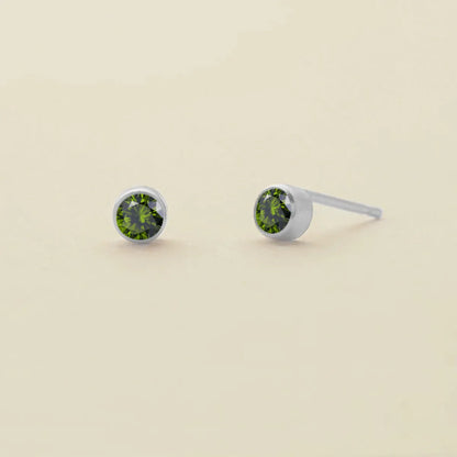 Birthstone Stud Earrings – Personalized Monthly Gemstone Jewelry