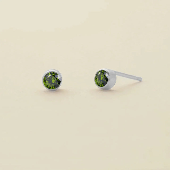 Birthstone Stud Earrings – Personalized Monthly Gemstone Jewelry