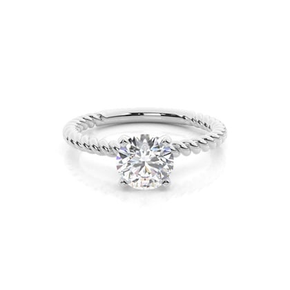 4 Prong Setting Plain Engagement Ring