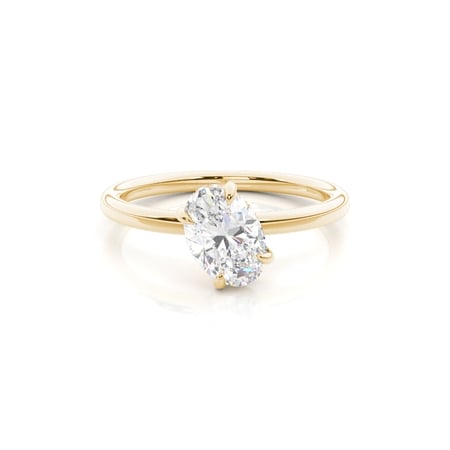 Diagonal Set Hidden Halo Diamond Engagement Ring