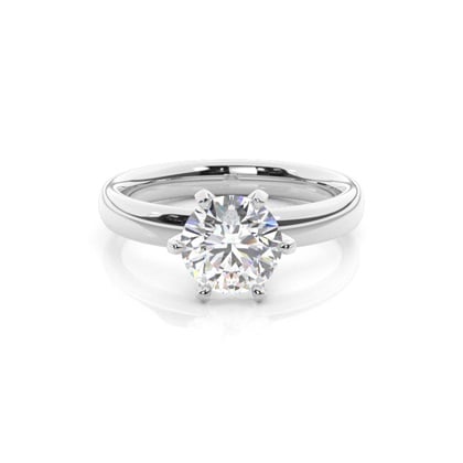 Round Diamond Solitaire Engagement Ring
