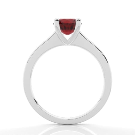 Round Ruby Engagement Ring – alternate view
