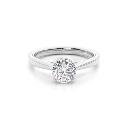 Hidden Halo Diamond Engagement Rings