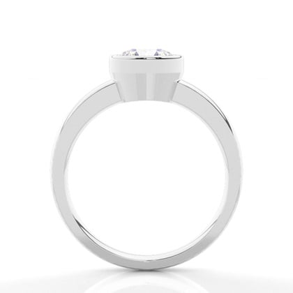 Full Bezel Setting Medium Engagement Ring – alternate view