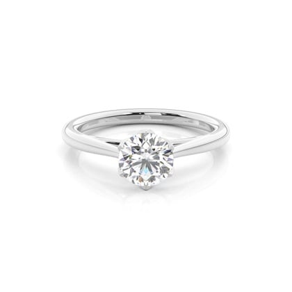 Floral Shank Engagement Rings