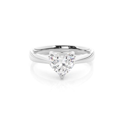 3 Prong Setting Plain Engagement Ring