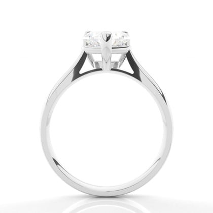 3 Prong Setting Plain Engagement Ring – alternate view