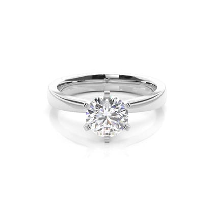 6 Prong Setting Large Engagement Ring