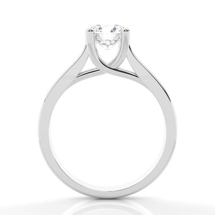 4 Prong Setting Plain Engagement Ring – alternate view