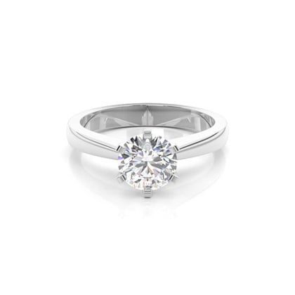 6 Prong Setting Medium Engagement Ring