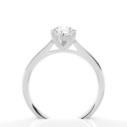 3 Prong Setting Plain Engagement Ring – alternate view
