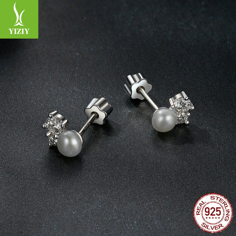 Silver Charm Original Freshwater Pearl Sparkling Moissanite Earnail Elegant Charm s925 Pure Silve... – photo 4 – Avaiya Gems