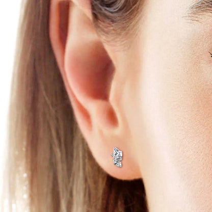 925 Sterling Silver Moissanite Stud Earrings – photo 5 – Avaiya Gems