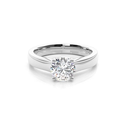 4 Prong Setting Large Engagement Ring