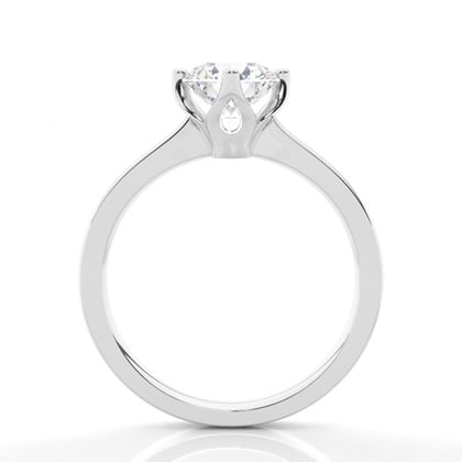 4 Prong Setting Large Engagement Ring – alternate view
