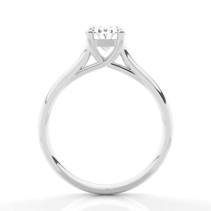 4 Prong Setting Plain Engagement Ring – alternate view
