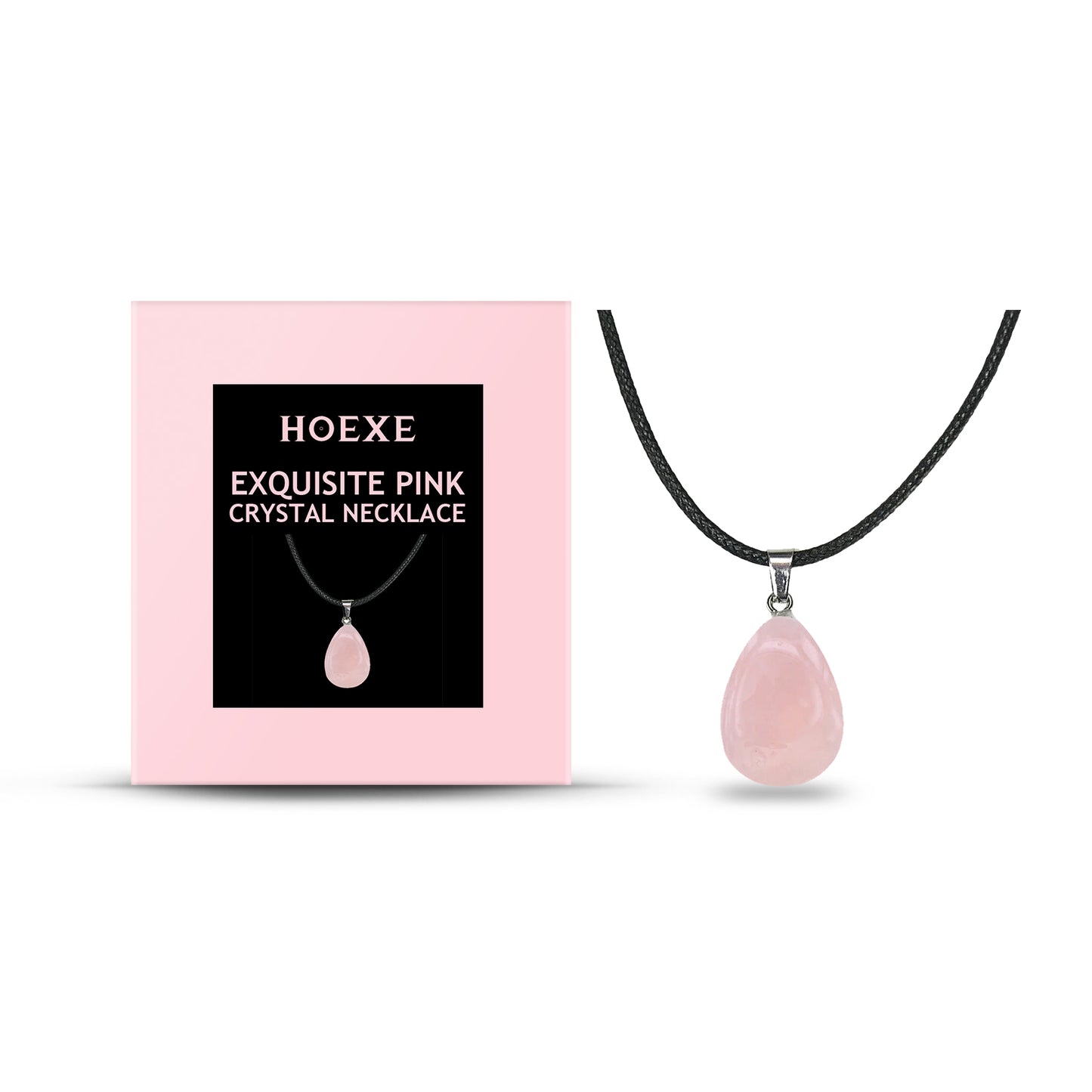 Hoexe Exquisite Powder Crystal Necklace Light Luxury Niche Ins Simple Style Everyday Clavicle Cha... – Avaiya Gems