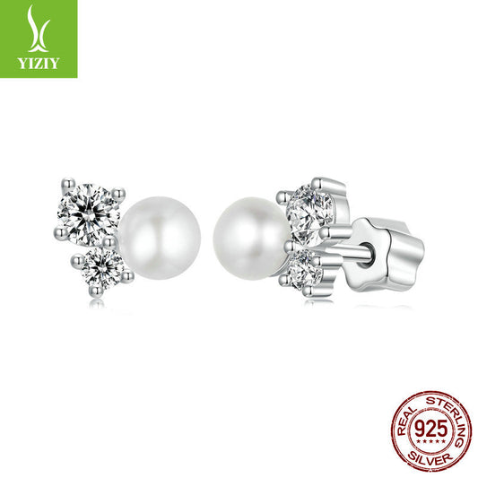 Silver Charm Original Freshwater Pearl Sparkling Moissanite Earnail Elegant Charm s925 Pure Silve... – Avaiya Gems