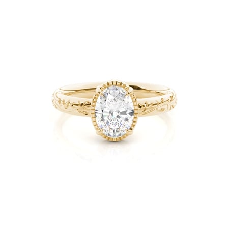 Vintage Solitaire Diamond Engagement Ring