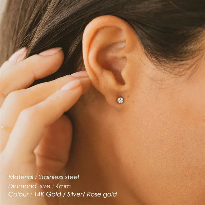 Birthstone Stud Earrings – Personalized Monthly Gemstone Jewelry