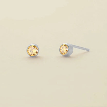 Birthstone Stud Earrings – Personalized Monthly Gemstone Jewelry