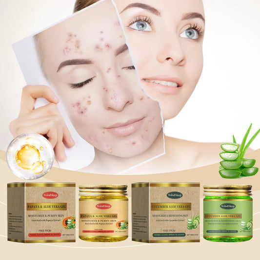 WoodSleep Papaya Aloe Vera Hydrating Gel Facial Cleansing Aloe Vera Gel Moisturizing Nourishing G... – Avaiya Gems
