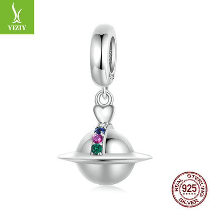 Silver Charm Original Romantic Planet DIY Pendant Accessories Personalized Niche Universe s925 Pu... – Avaiya Gems